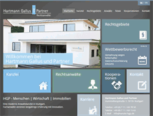 Tablet Screenshot of kanzlei-hgp.de
